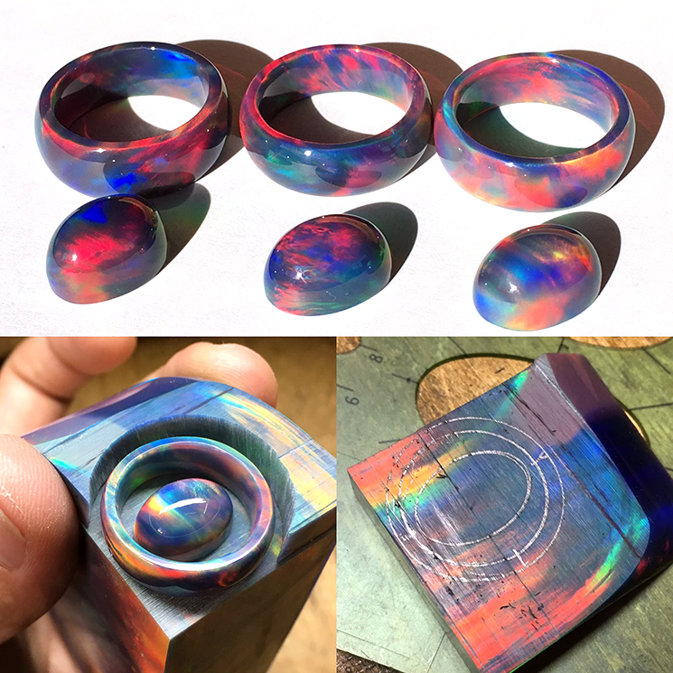 aurora opal ring