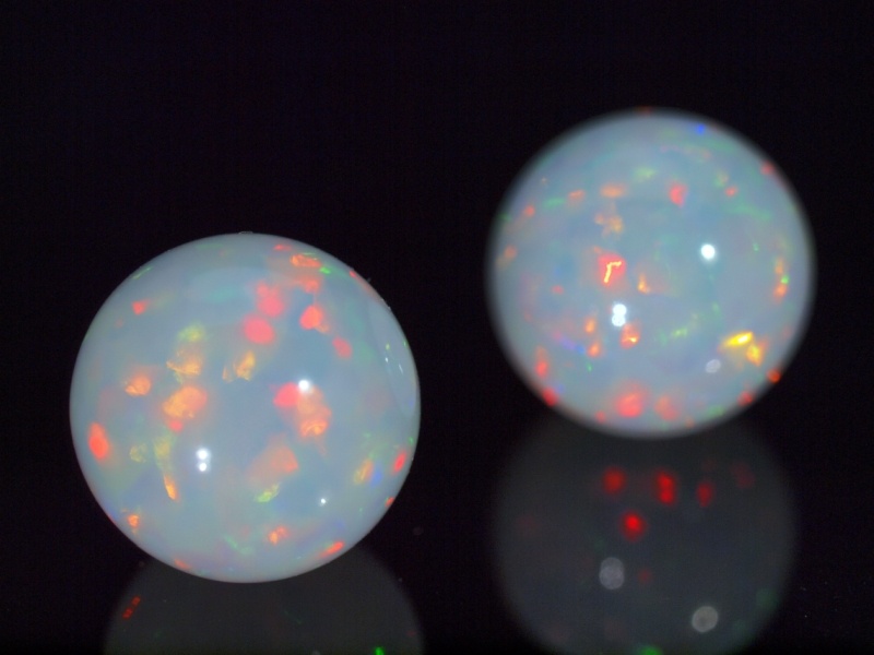 WHOLESALE LAB CREATED SYNTHETIC OPAL DROP SHAPE HALF DRILLED SKY BLUE WP00077 