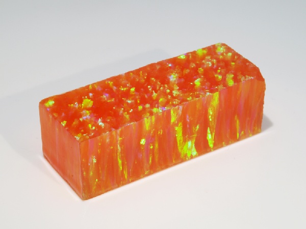 Impregnated Synthetic Opal - Orange Opal (Green Fire)