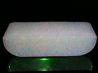 Lab Created Opal - White Opal (Red Fire) Synthetic Oal - White Opal